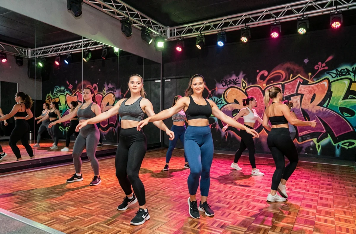 Danseurs passionnés au club Anwa Dance à Osny lors d'une soirée orientée danse et performances