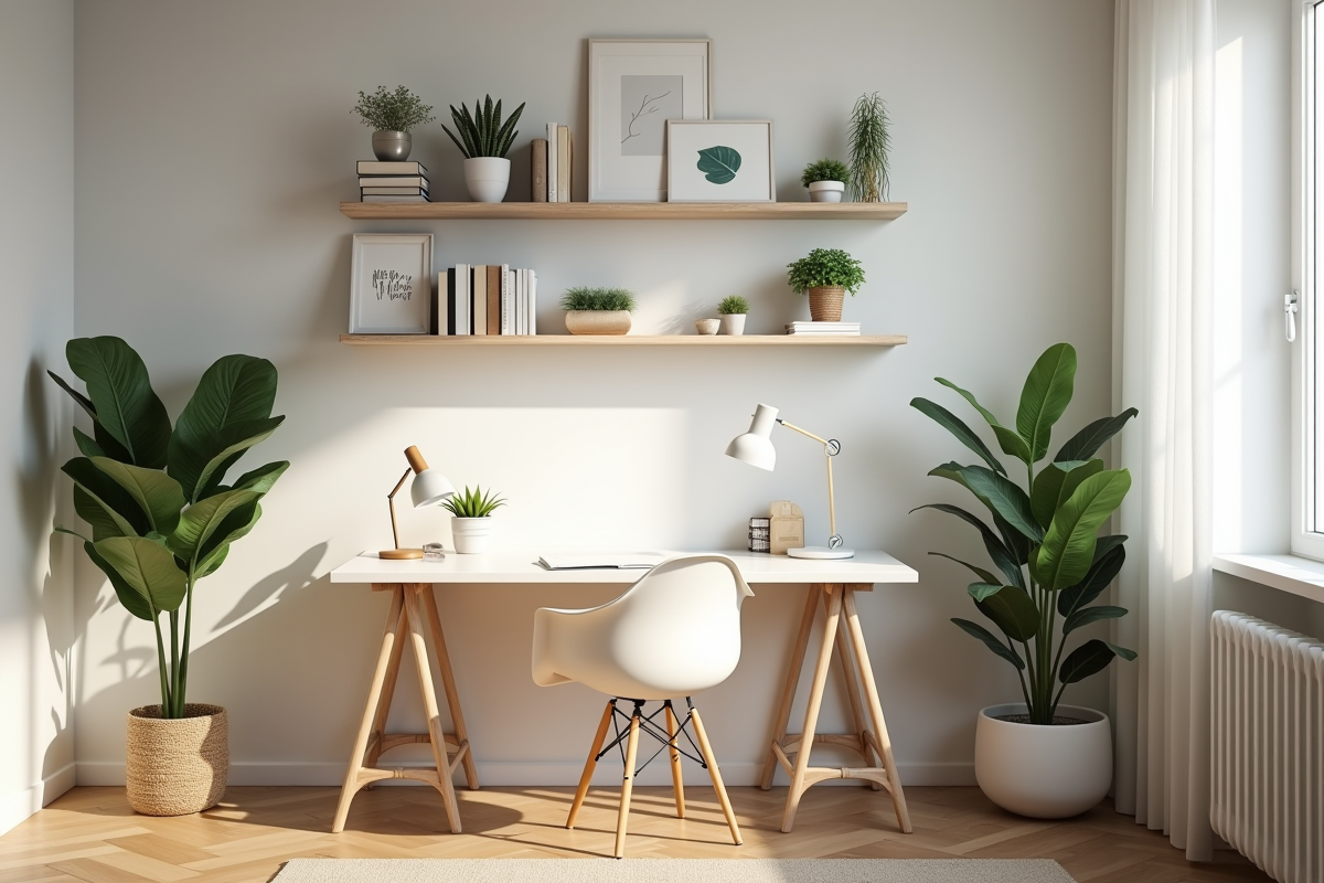bureau étagère