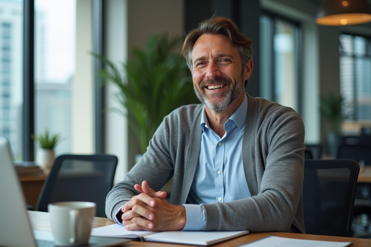 Homme en chemise lors d